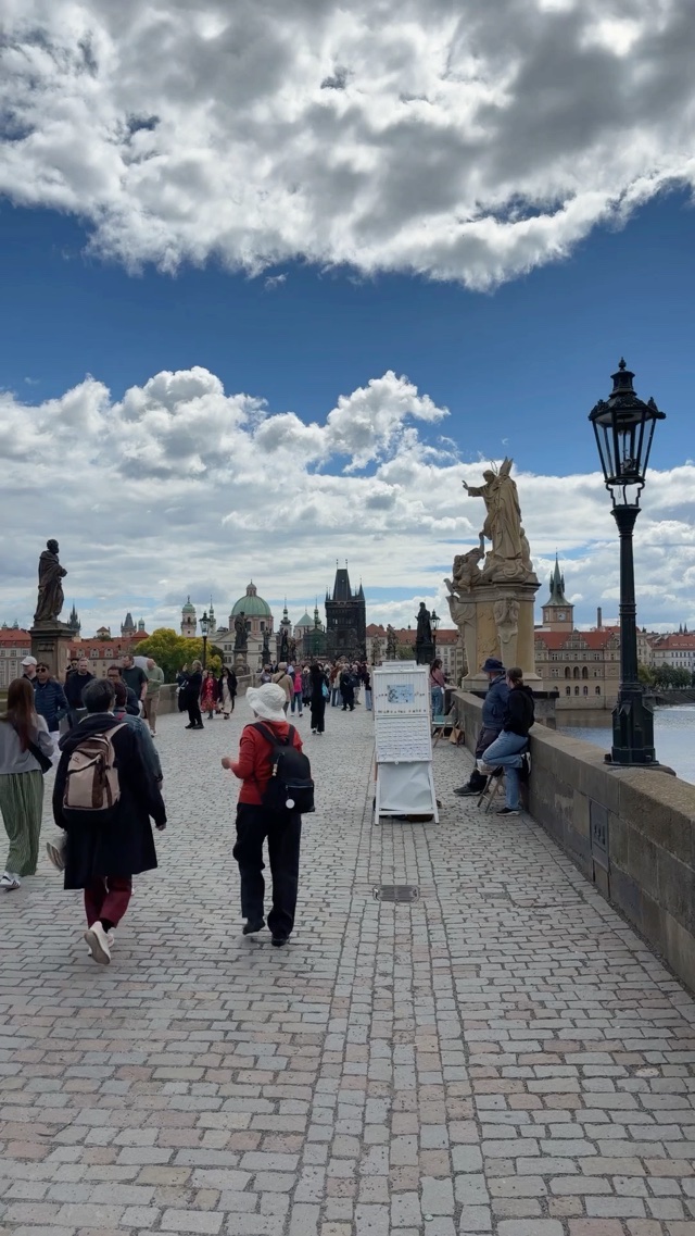 Charles bridge in Prague Czech Republic