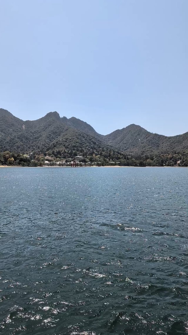 Great floating gate (O-Torii) at Miyajima Island in Japan