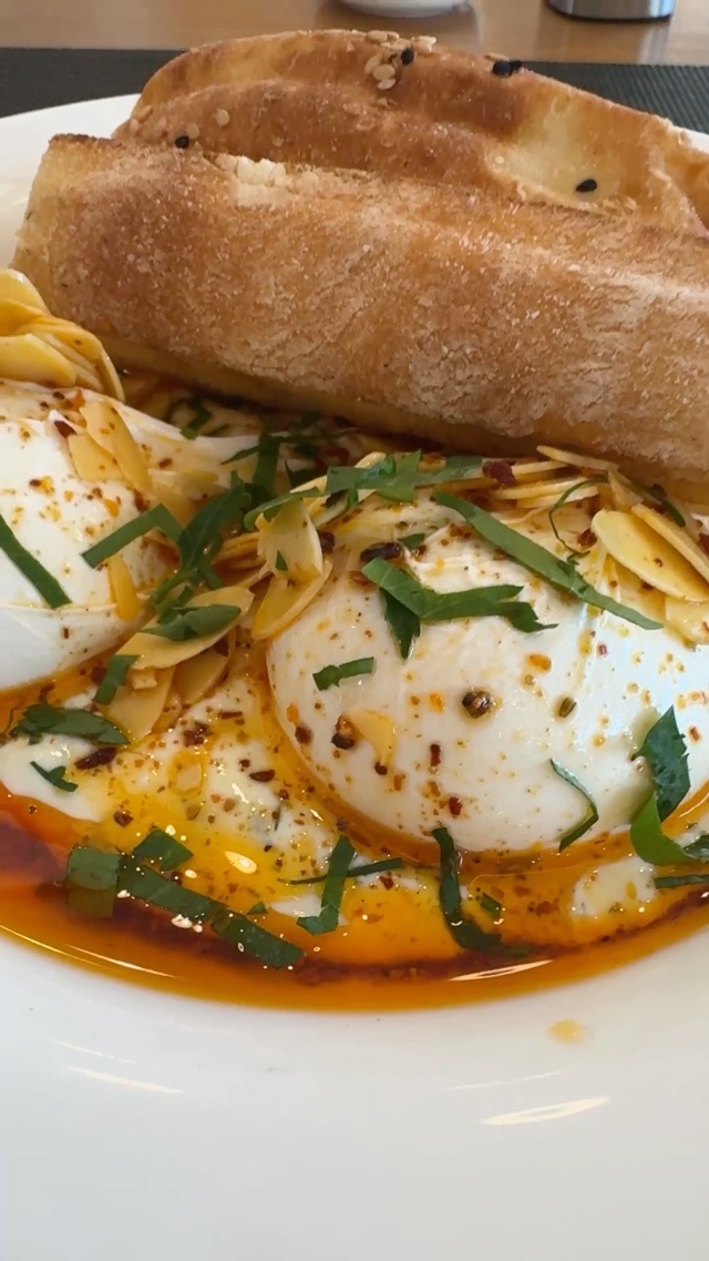 Turkish eggs for breakfast
