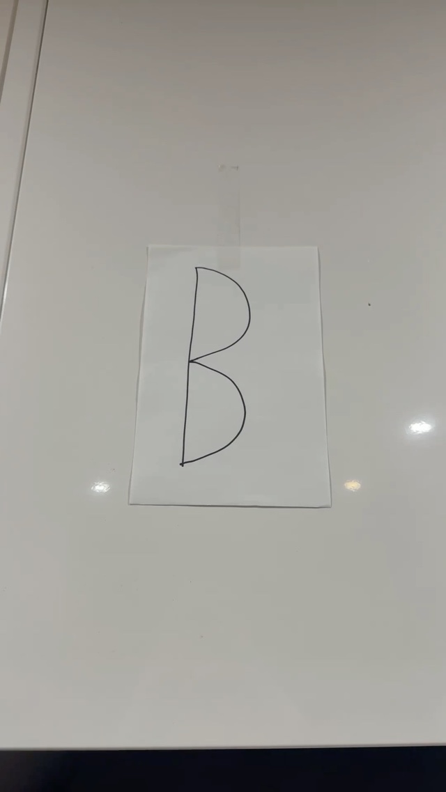 its the statue of letter b