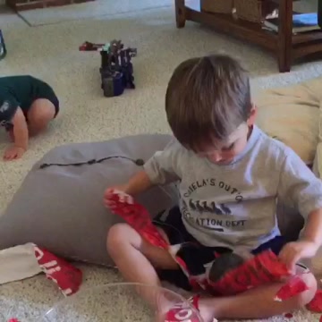 When you are really good at pretending to like your birthday gifts.. #funny #toddler #cutebaby #baby #comedy #cute