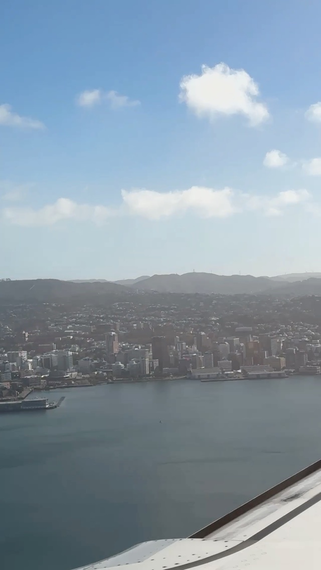 Landing in Wellington