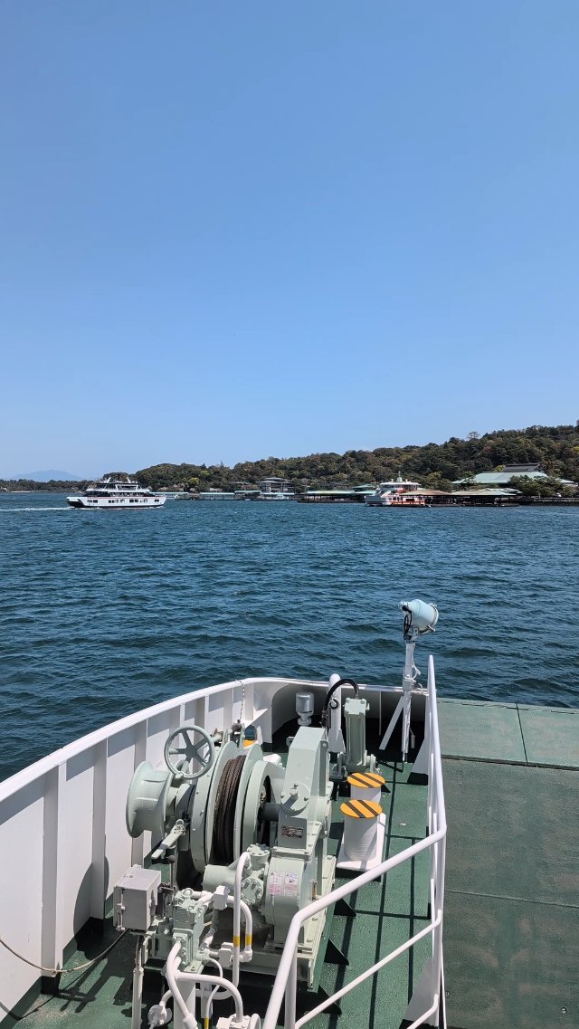 Ferry to Miyajima Island in Japan