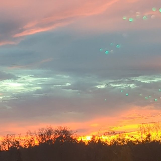 What a lovely sunset. It looks better in person