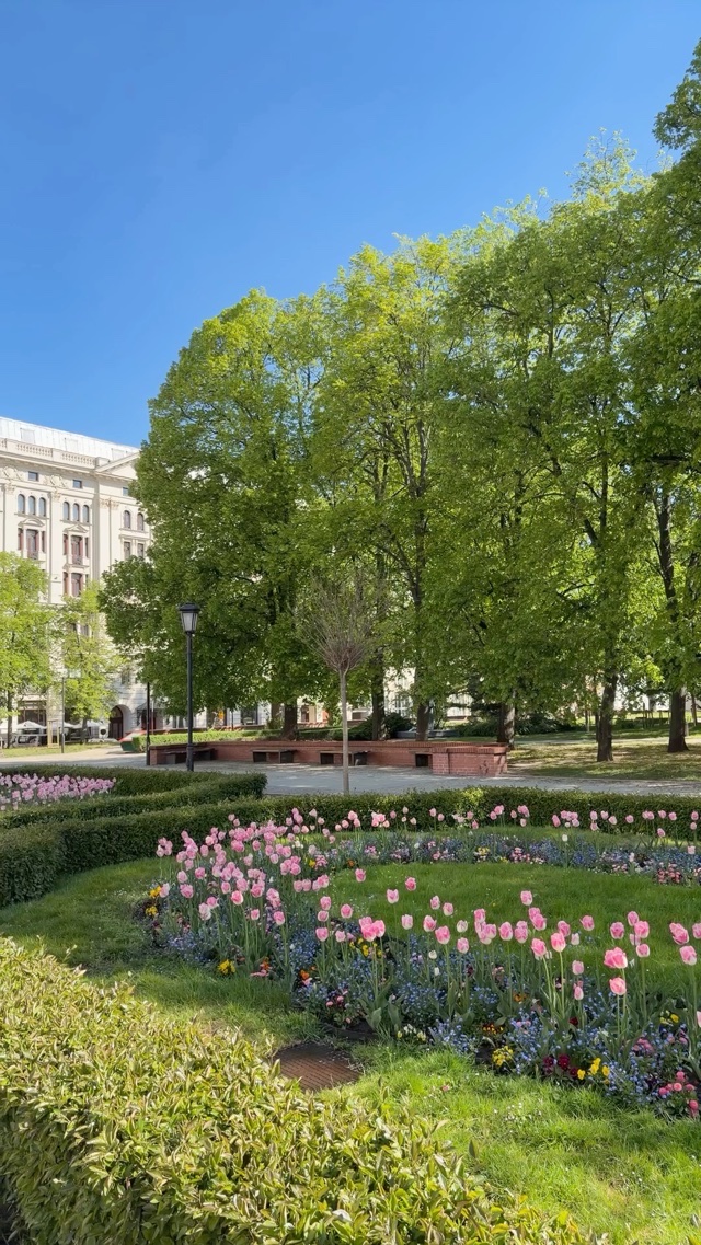 Spring in Warsaw Poland
