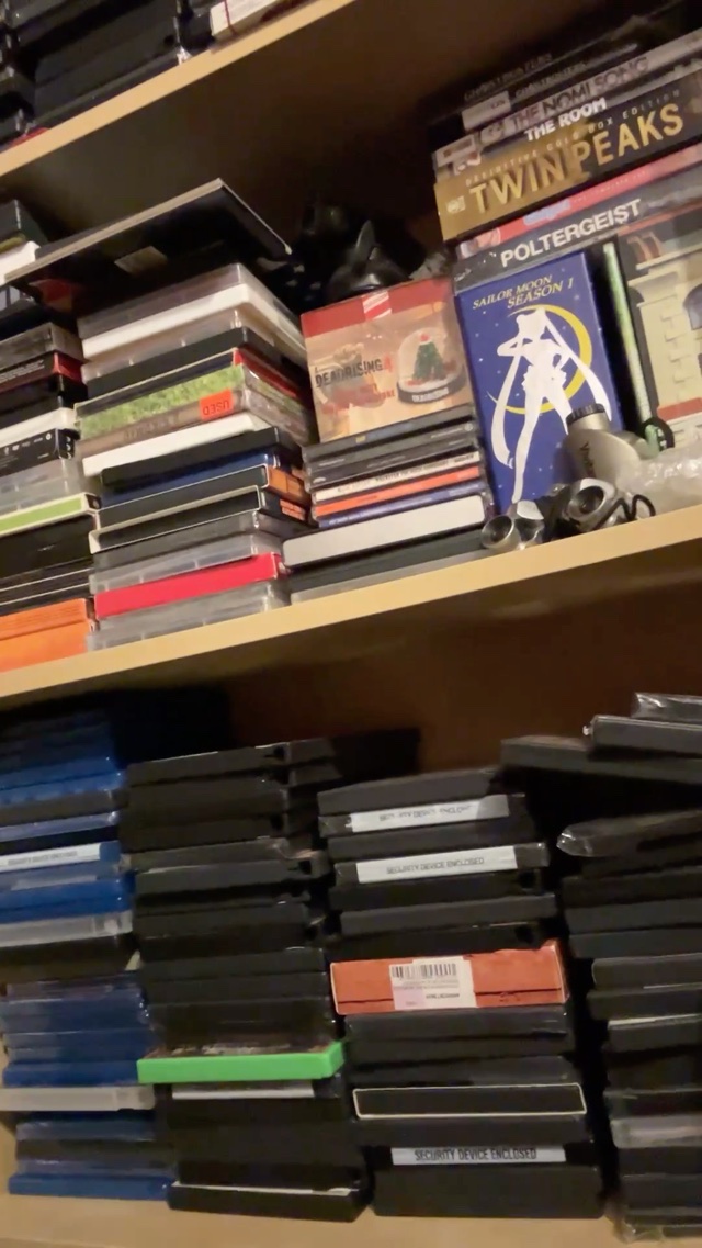 #LNICollection my childhood room at my parents house is like a physical media warehouse. (a @GobliNick #LNIC tag)