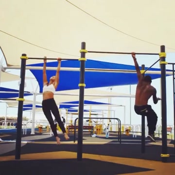 This looks like so much fun 🙌 Tag your workout buddy 💪 Snap:  PumpUp #fitfam #sweatysunday