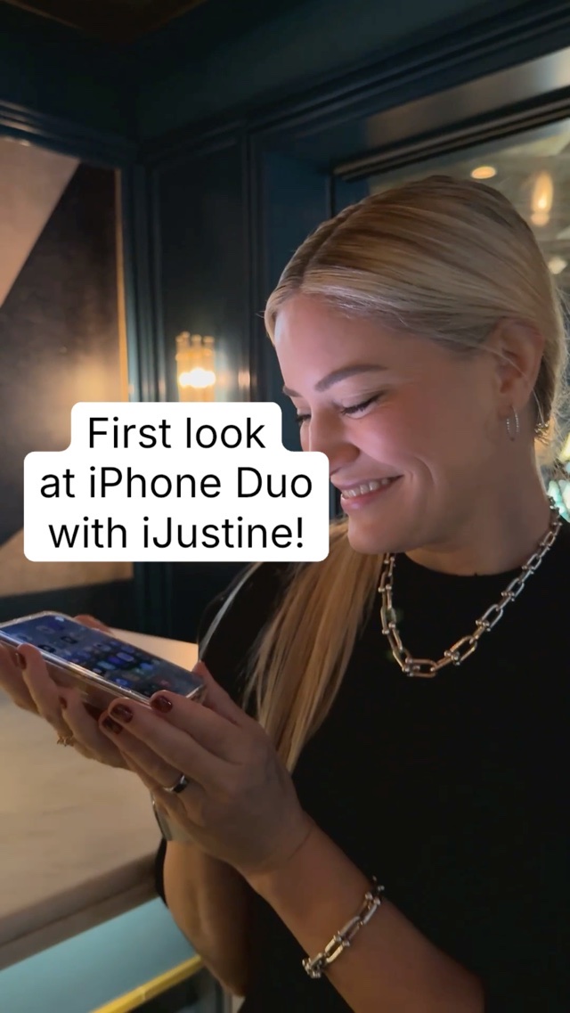 First look at iPhone Duo with iJustine!