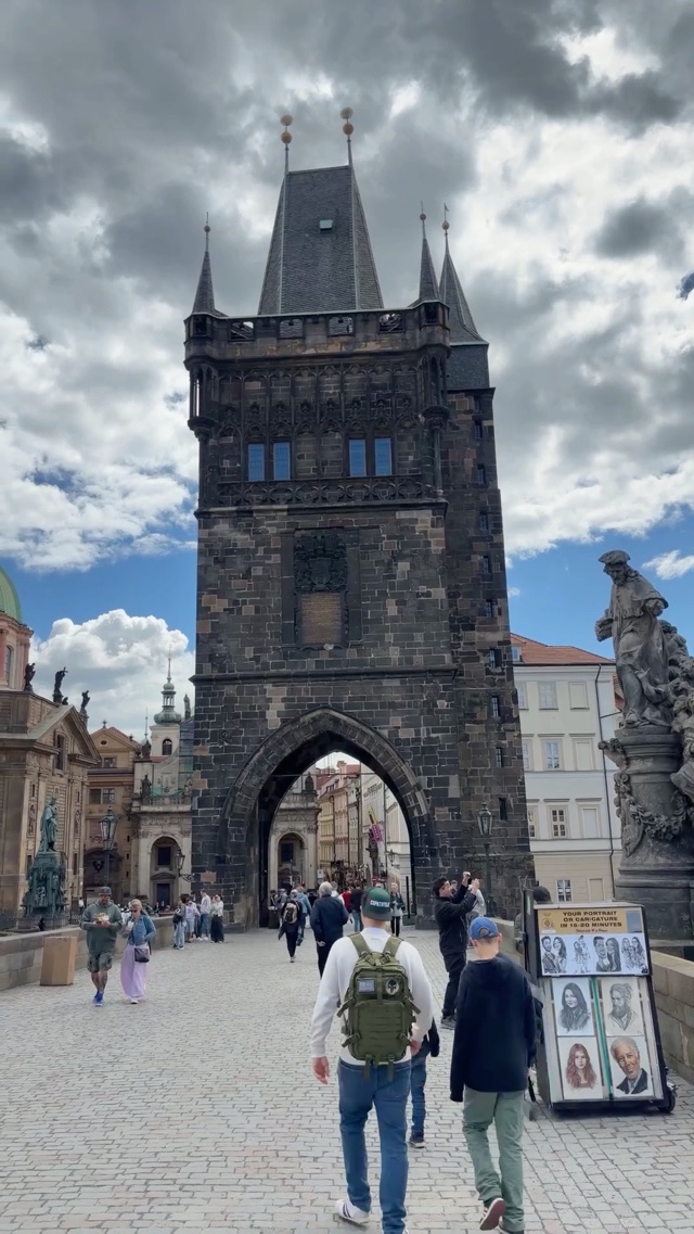 Charles bridge in Prague Czech Republic