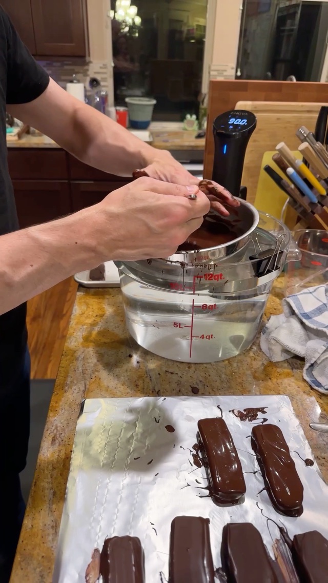 Late-night kitchen crafting