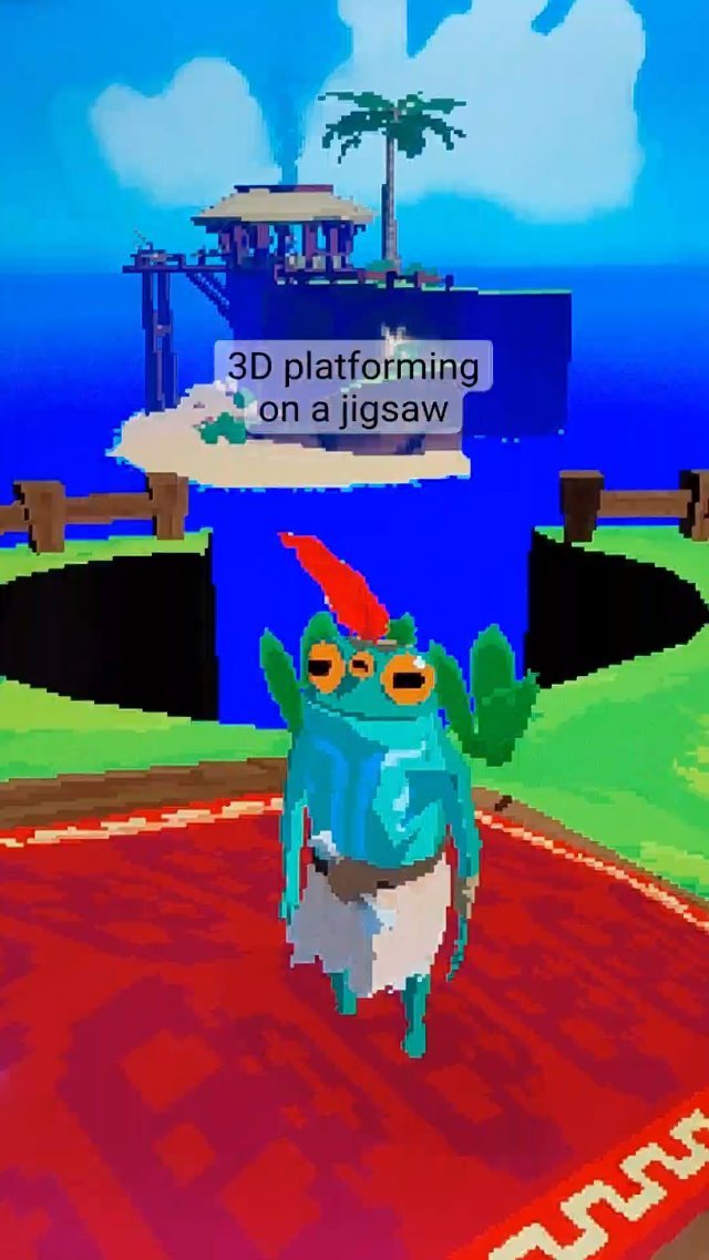 Happy platforming on a jigsaw
