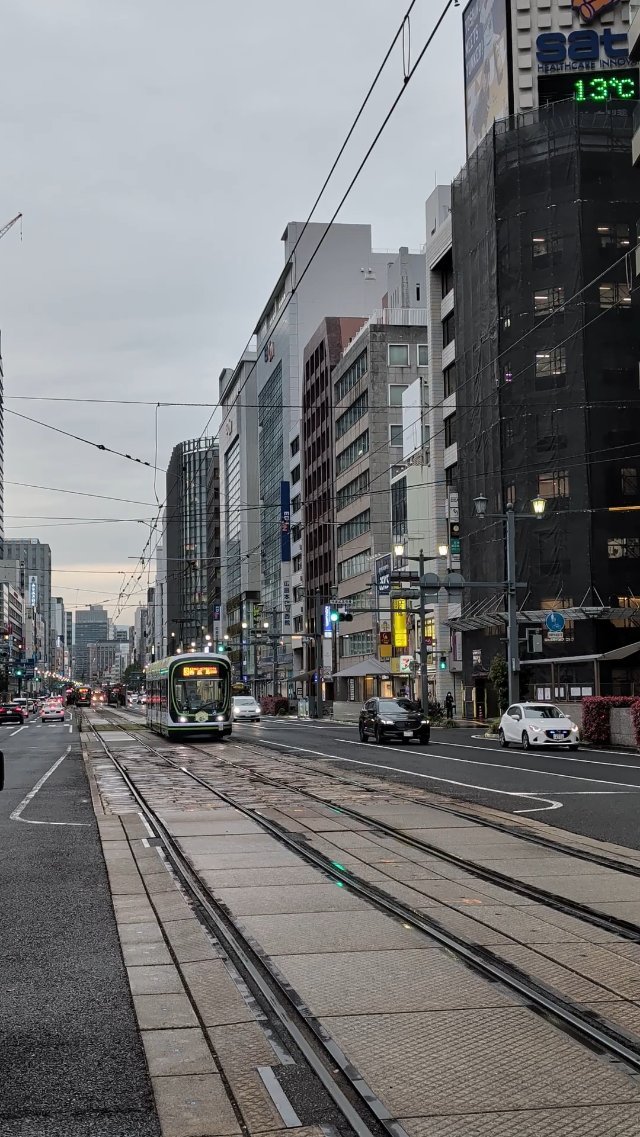 In the streets of Hiroshima Japan