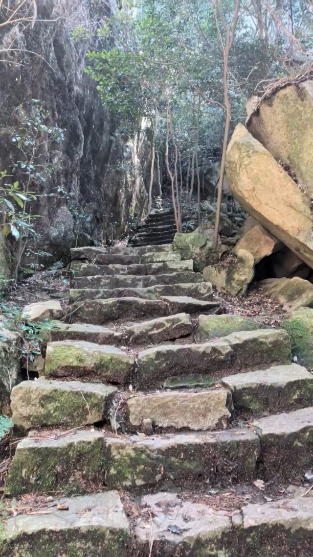 Hiking at Miyajima Island in Japan