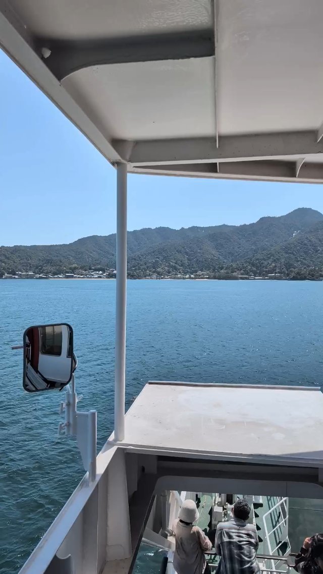 Ferry to.Miyajima Island in Japan