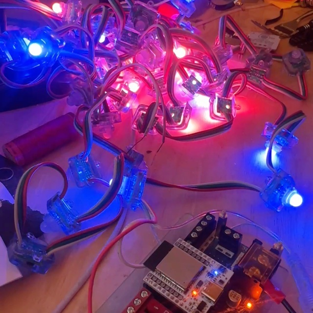 Programable led fun in prep for burningman