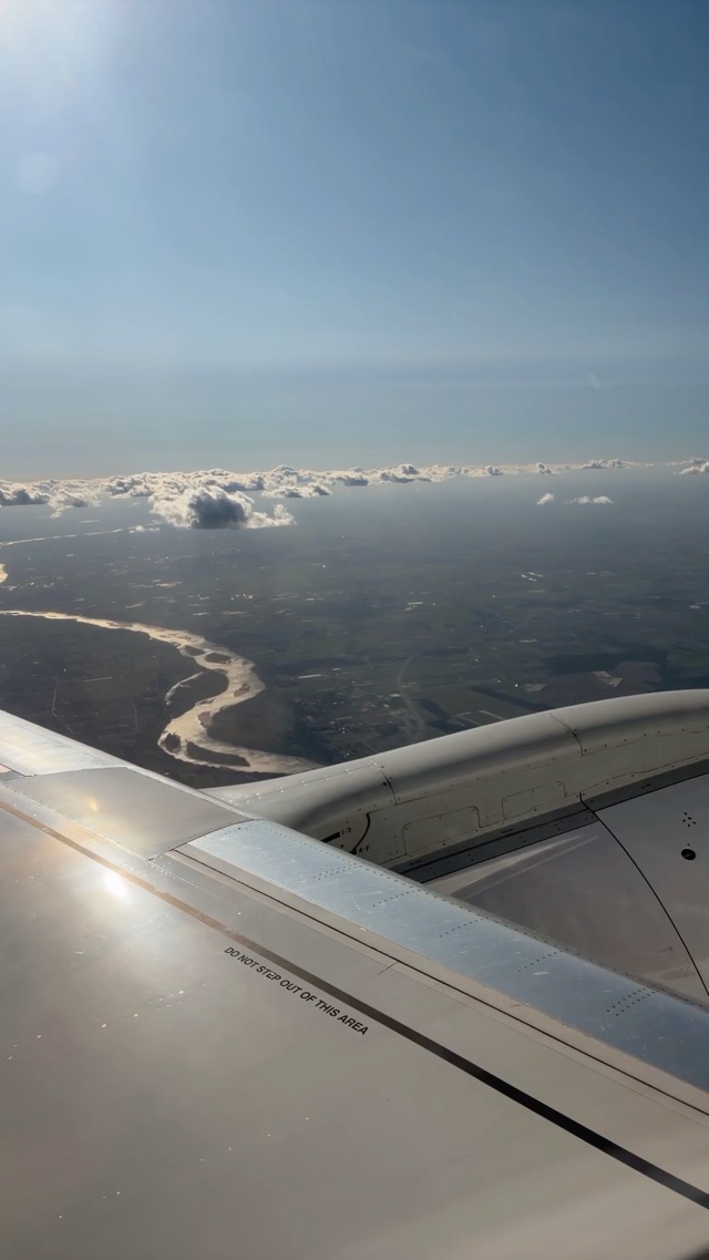 Take off from Warsaw Poland