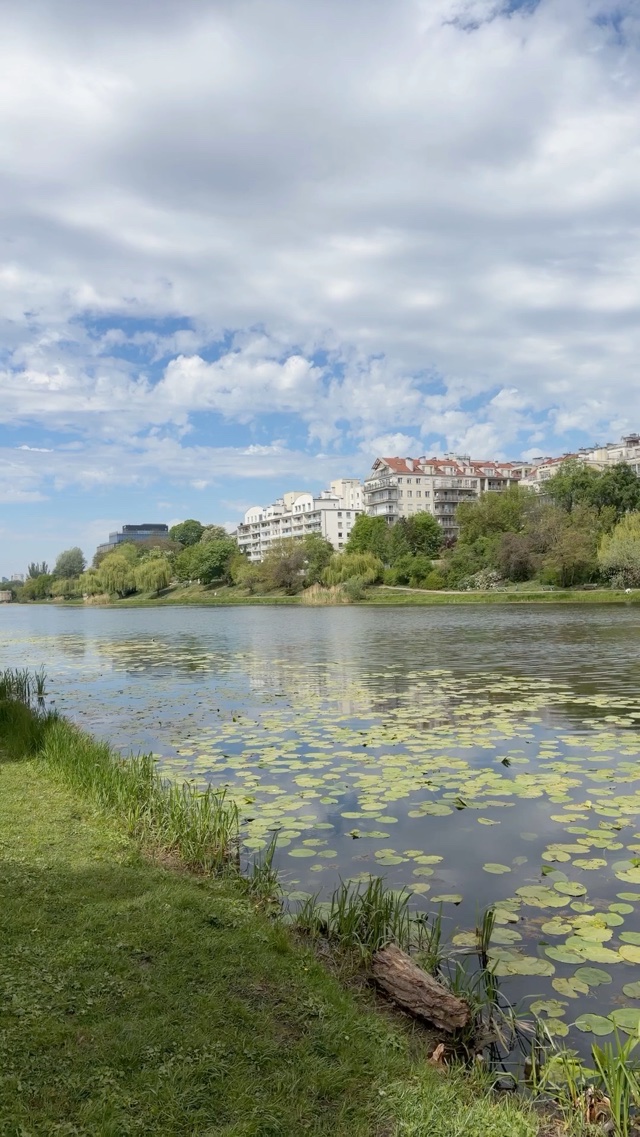 Skaryszewski Park in Warsaw Poland
