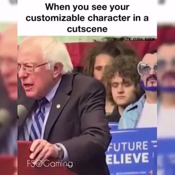 FSOgaming: see my customized character in a cutscene #funny #lol #haha #comedy #dankmemes #meme #memes #gaming #fsogaming #Vine #bernie