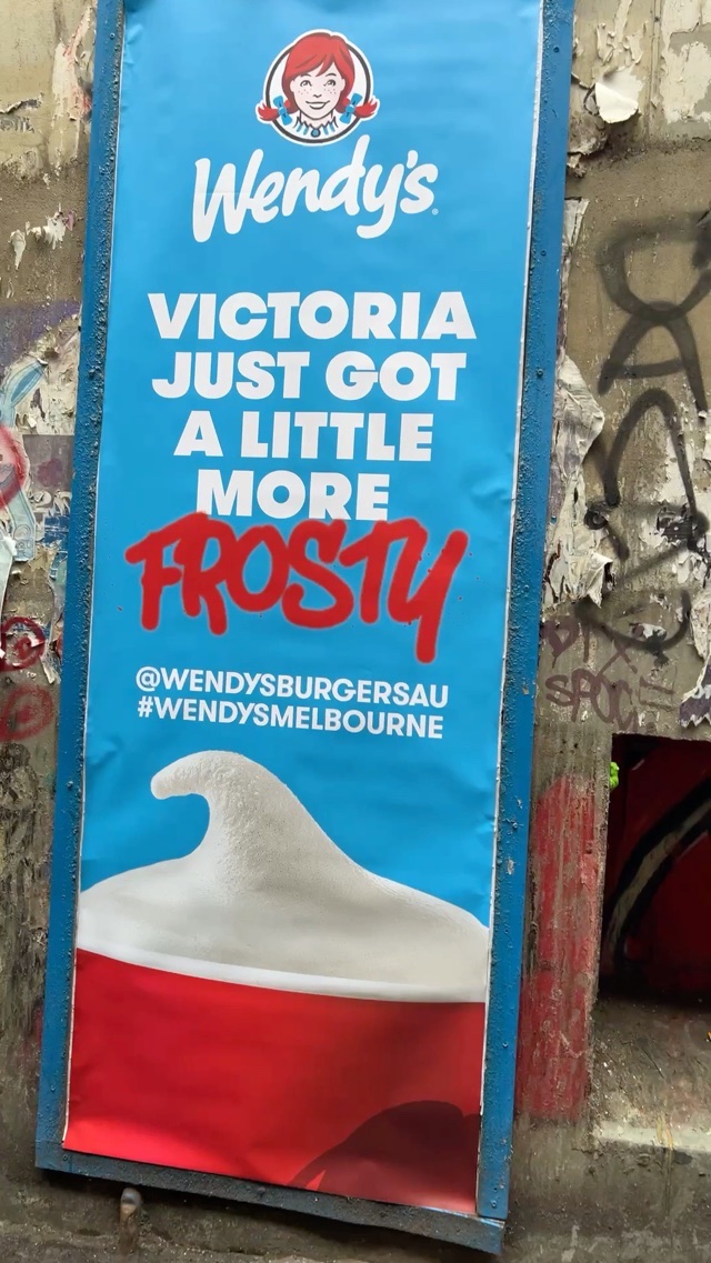 Wendy’s US Popup in Melbourne, Australia