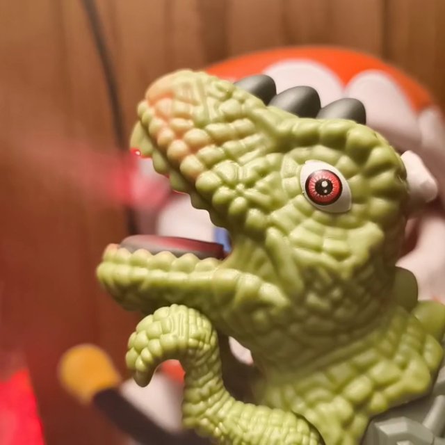 This dinosaur is high 🌲💨