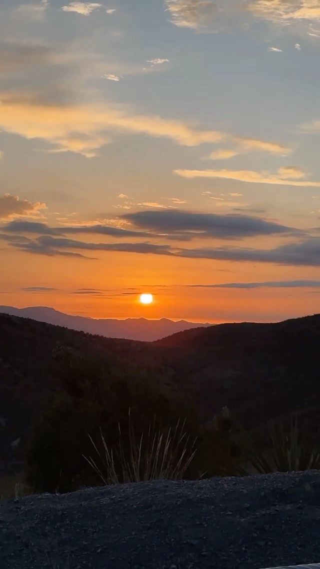 Sunset over Pinto Canyon