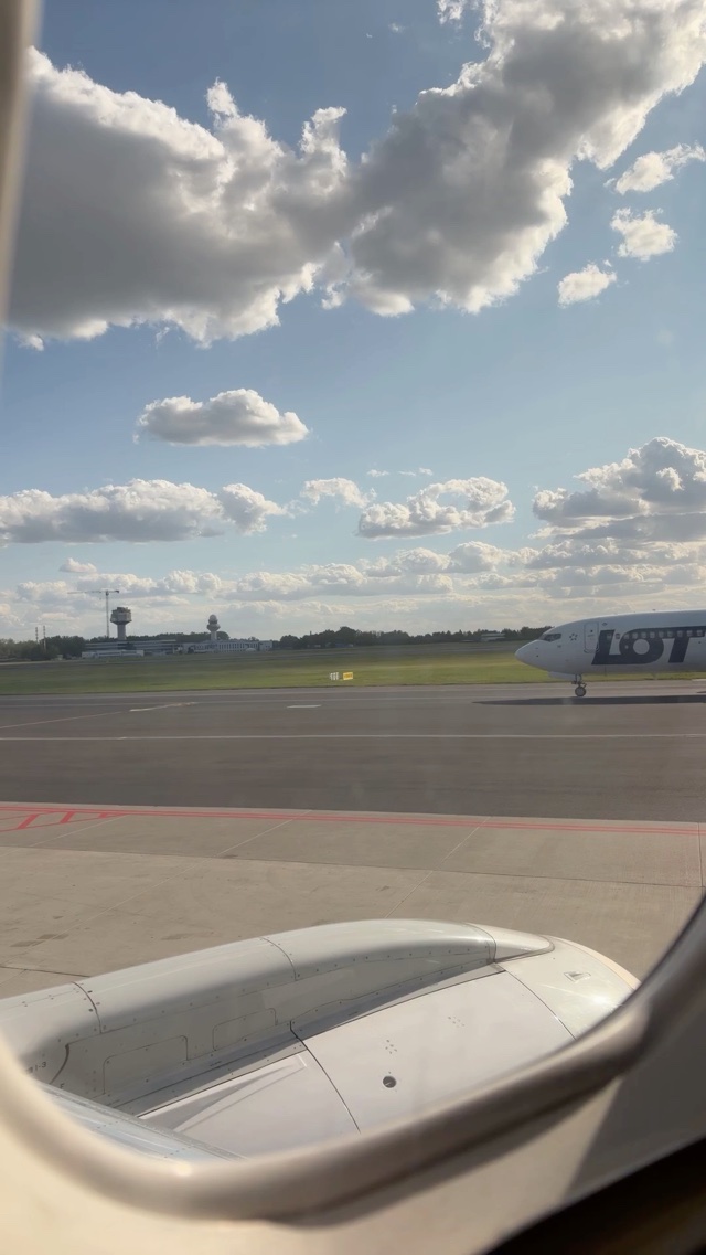 LOT airlines in Warsaw Poland