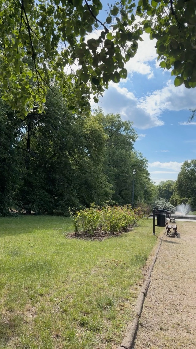 Warsaw park on a warm day☀️🌳