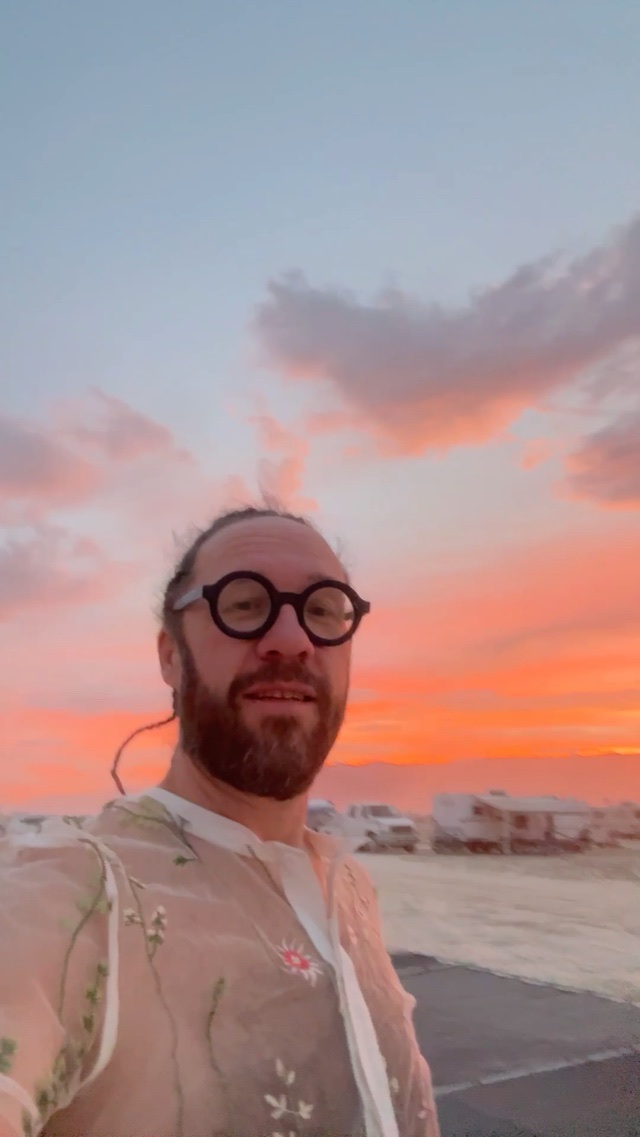 Sunset on the playa